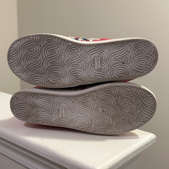 Mudd Floral Red High-Top Wedge Sneakers - Picture 5 of 5